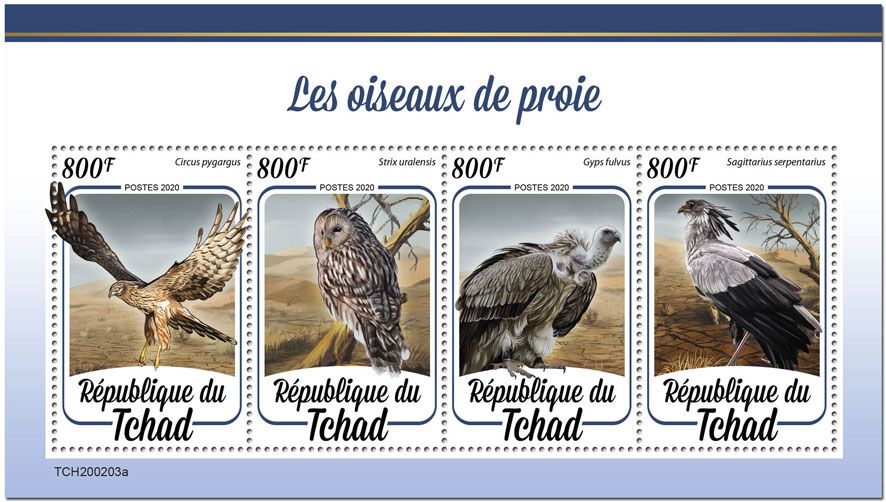 n° 2408/2411  - Timbre TCHAD Poste