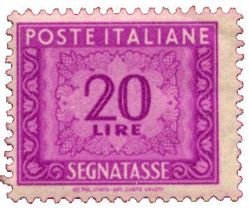 n°74** - Timbre ITALIE  Taxe