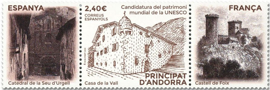 n° 493 - Timbre ANDORRE ESPAGNOL Poste