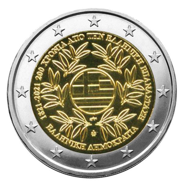 2 EURO COMMEMORATIVE 2021 : GRECE (200 ans de la Révolution grecque)