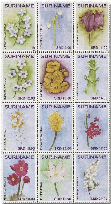 n° 2993/3004 - Timbre SURINAM Poste