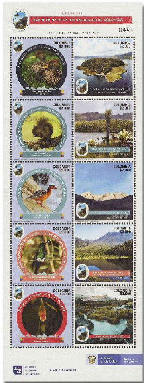 n° 2103/2112 - Timbre COLOMBIE Poste