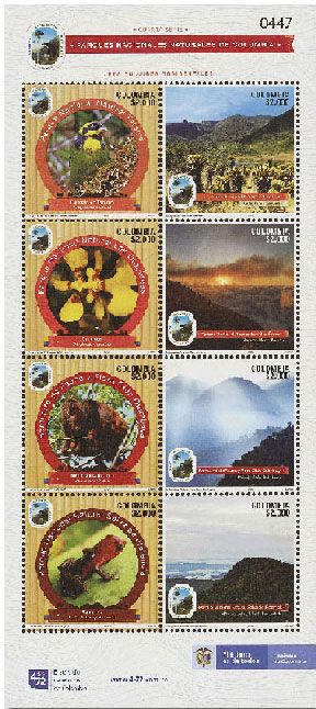 n° 2119/2126 - Timbre COLOMBIE Poste