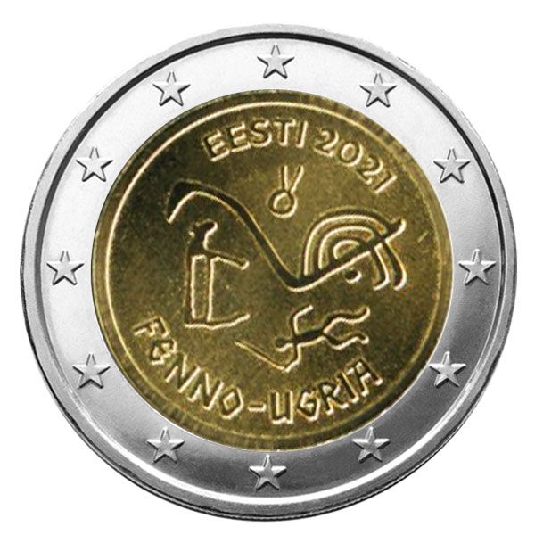 2 EURO COMMEMORATIVE 2021 : ESTONIE (Peuples Finno-Ougriens)