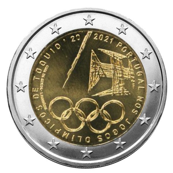 2 EURO COMMEMORATIVE 2021 : PORTUGAL (JO de Tokyo 2020)