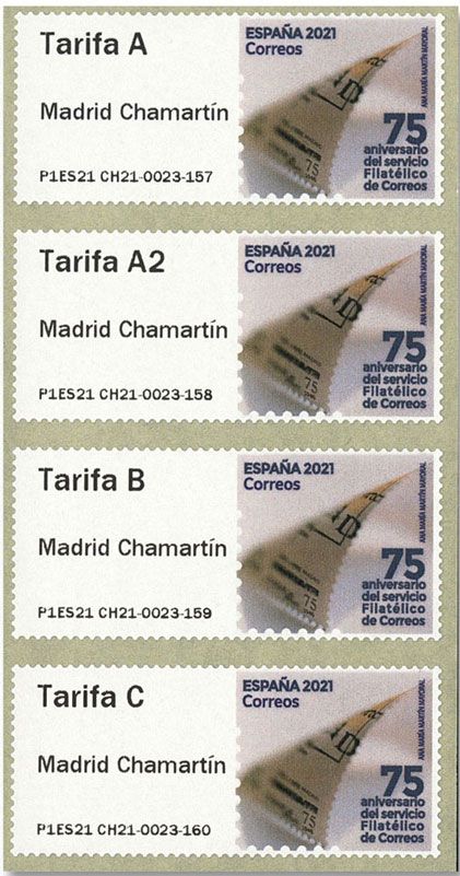 n° 169 - Timbre ESPAGNE Timbres de distributeurs