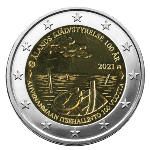 2 EURO COMMEMORATIVE 2021 : FINLANDE (100 ans des Iles Aland)