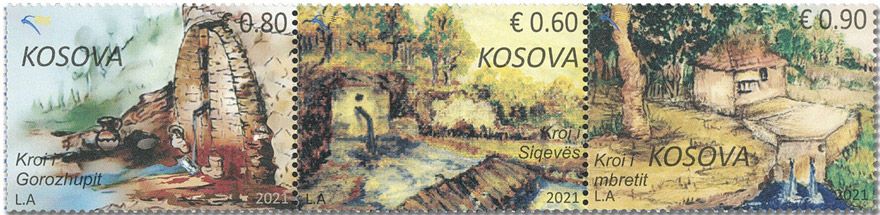 n° 372/374 - Timbre KOSOVO Poste