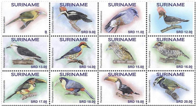 n° 3031/3042 - Timbre SURINAM Poste