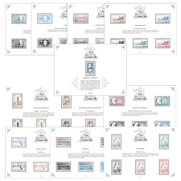 Blocs PATRIMOINE DE FRANCE EN TIMBRES (2021)