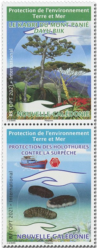 n° 1411/1412 - Timbre Nlle Calédonie Poste