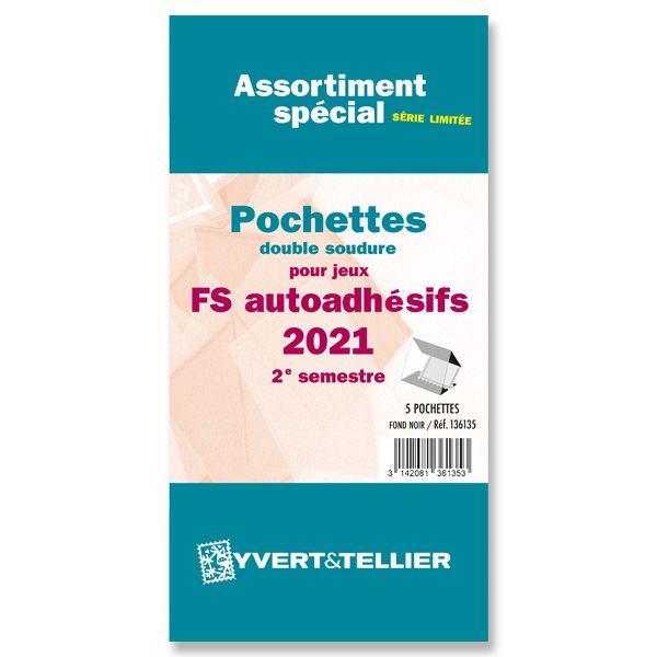 Assortiment de pochettes (double soudure) : 2021 - 2e sem. (Jeux Autoadhésifs)