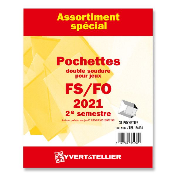 Assortiment de pochettes (double soudure) : 2021 - 2e semestre