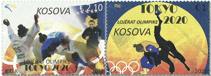 n° 382/383 - Timbre KOSOVO Poste