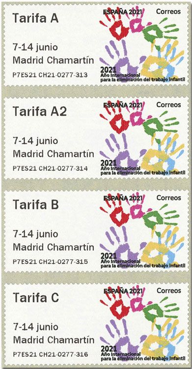 n° 171 - Timbre ESPAGNE Timbres de distributeurs