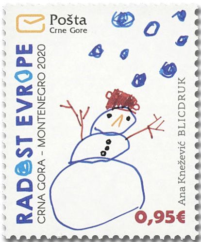 n° 450 - Timbre MONTENEGRO Poste