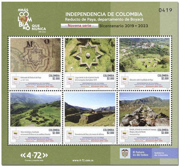 n° 2276/2281 - Timbre COLOMBIE Poste