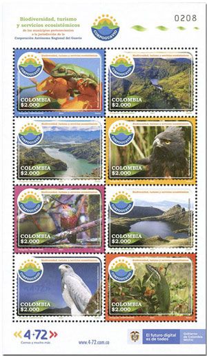 n° 2292/2299 - Timbre COLOMBIE Poste