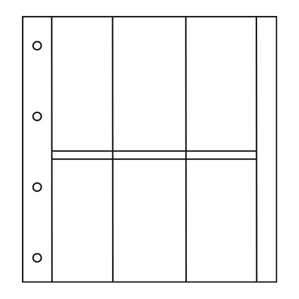 Inserts ALBUM CP LUXE: 6 vertical compartments