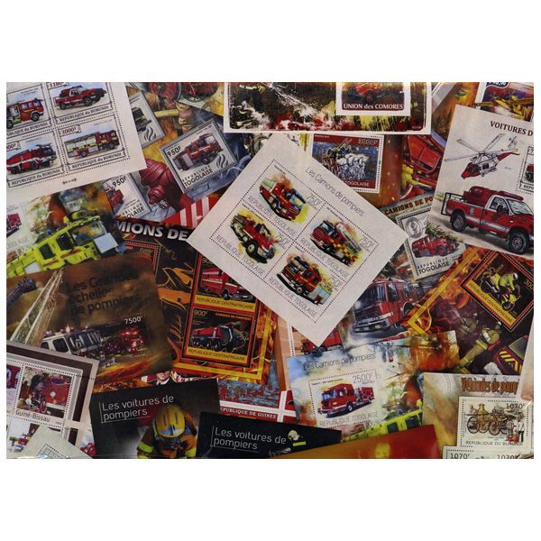 POMPIERS : pochette de 30 timbres (Neufs)