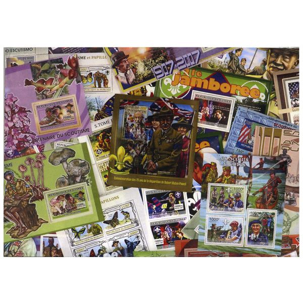 SCOUTS : pochette de 25 timbres (Neufs)