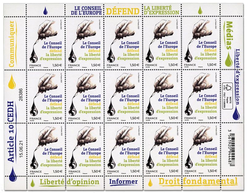 n° F2 - Timbre France Feuillets de France (Service n° 181)