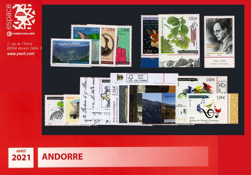 nr. 777/791 -  Stamp Andorra Year set (2016)