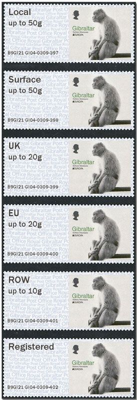 n° 114 - Timbre GIBRALTAR Timbres de distributeurs (EUROPA)