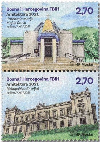 n° 531/532 - Timbre HERCEG-BOSNA Poste