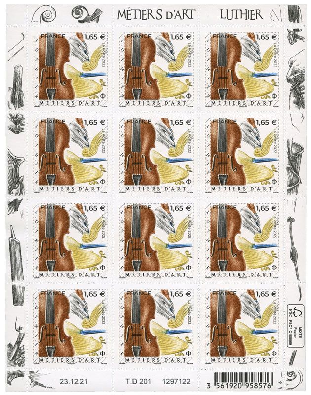 n° F50 - Timbre France Feuillets de France (n° 5555)