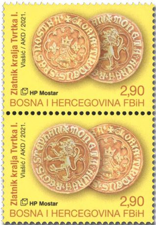 n° 537/538 - Timbre HERCEG-BOSNA Poste