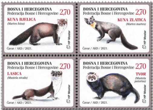 n° 541/544 - Timbre HERCEG-BOSNA Poste