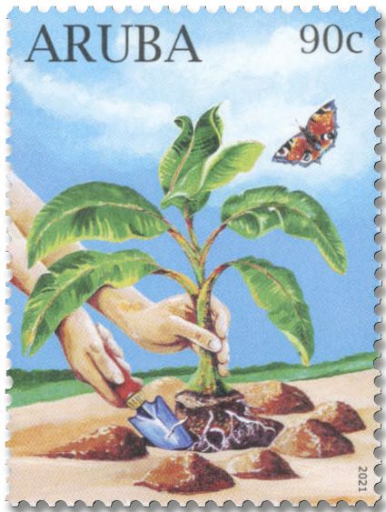 n° 1107/1110 - Timbre ARUBA Poste