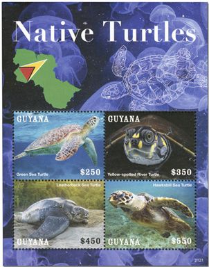 n° 7268/7271 - Timbre GUYANA Poste