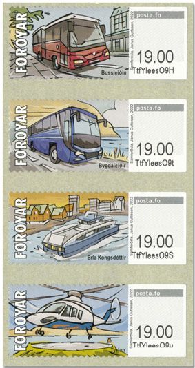 n° 69/72 - Timbre ILE FEROE Timbres de distributeurs