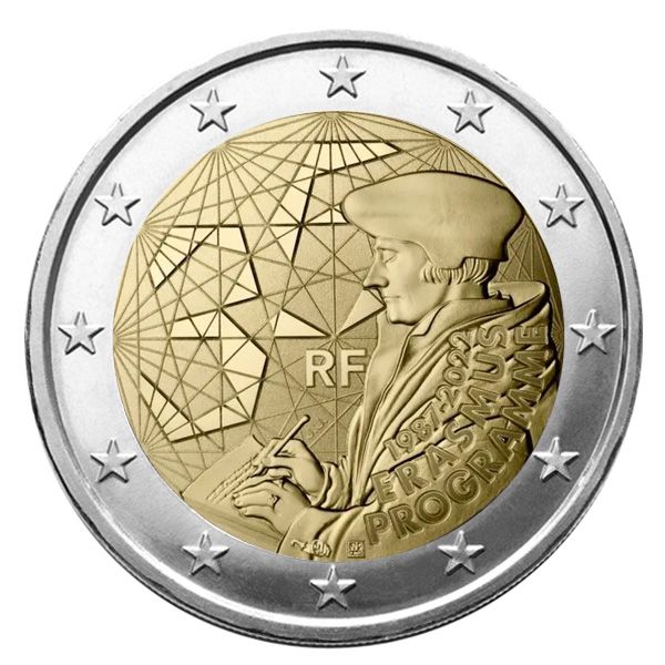 2 EURO COMMEMORATIVE 2022 : FRANCE (35 ans du Programme Erasmus)