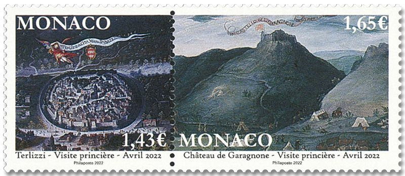 n° 3327/3328 - Timbre MONACO Poste