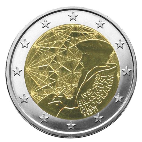 2 EURO COMMEMORATIVE 2022 : ESTONIE (35 Ans du Programme Erasmus)