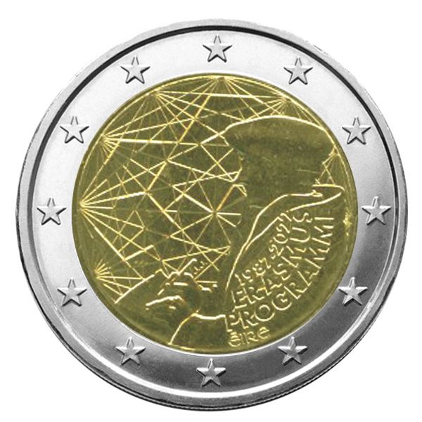 2 EURO COMMEMORATIVE 2022 : IRLANDE (35 Ans du Programme Erasmus)