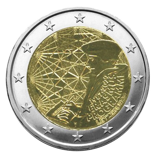 2 EURO COMMEMORATIVE 2022 : LUXEMBOURG (35 Ans du Programme Erasmus)