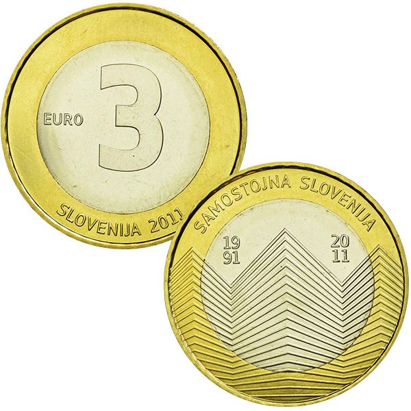 MONEDAS DE 3 € ESLOVENIA 2010