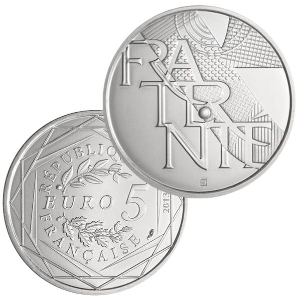 5 EUROS ARGENT - FRANCE - VALEURS DE LA RÉPUBLIQUE - LA FRATERNITÉ - 2013