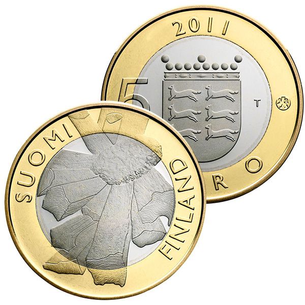 5€ COMMEMORATIF FINLANDE - OSTROBOTNIE - 2011