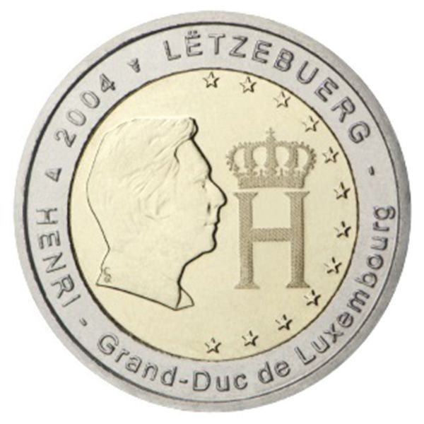 2 EURO COMMEMORATIVE 2004 : LUXEMBOURG (monogramme du grand-duc Henri)