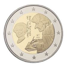 2 EURO COMMEMORATIVE 2011 : PAYS-BAS (500e anniversaire de l'impression de L'Éloge de la folie par Érasme, humaniste et théologien néerlandais)