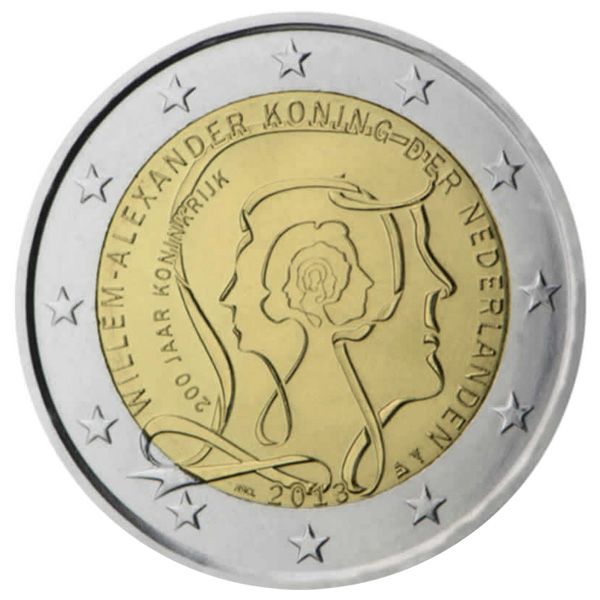 2 EURO COMMEMORATIVE 2013 : PAYS-BAS (200e anniversaire du Royaume des Pays-Bas)