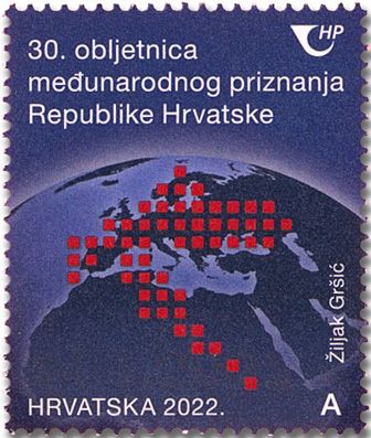 n° 1433 - Timbre CROATIE Poste