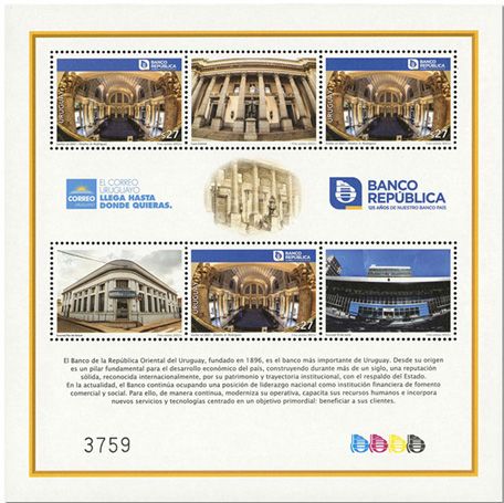 n° F3056 - Timbre URUGUAY Poste