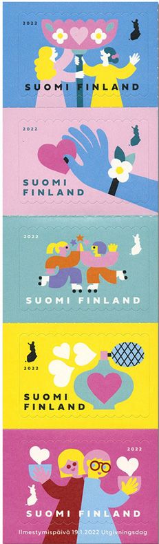 n° 2744/2748 - Timbre FINLANDE Poste