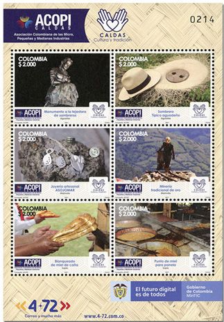 n° 2345/2350 - Timbre COLOMBIE Poste